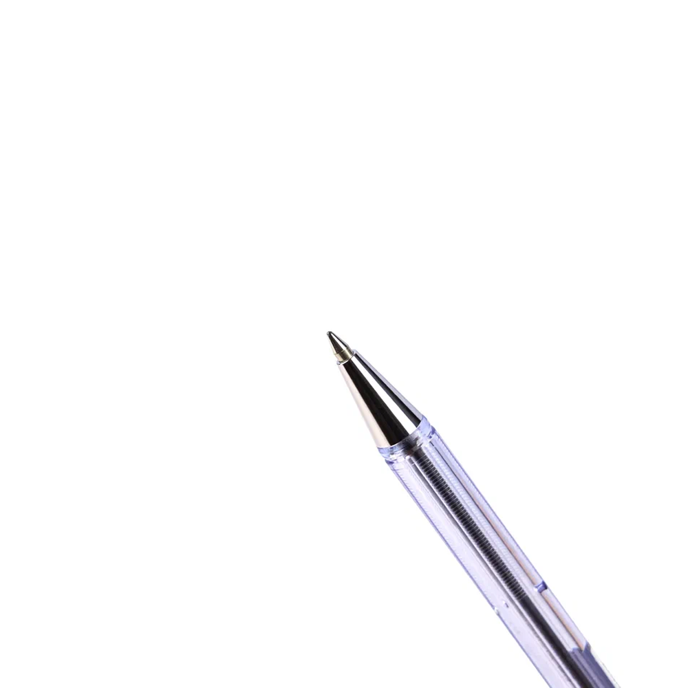 Ручка шариковая "ВК 77", 0.7 мм, прозрачный, стерж. красный - 6