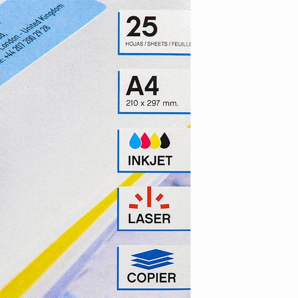 Самоклеящиеся этикетки универсальные "Apli", 38x21.2 мм, 25 листов, 65 шт, белый - 2