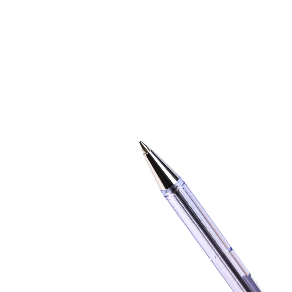 Ручка шариковая "ВК 77", 0.7 мм, прозрачный, стерж. черный - 6