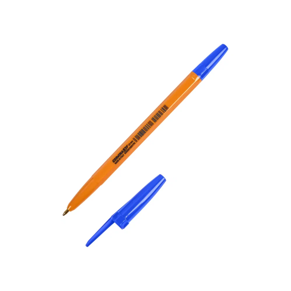 Ручка шариковая "Corvina", 1.0 мм, оранжевый, синий, стерж. синий - 4