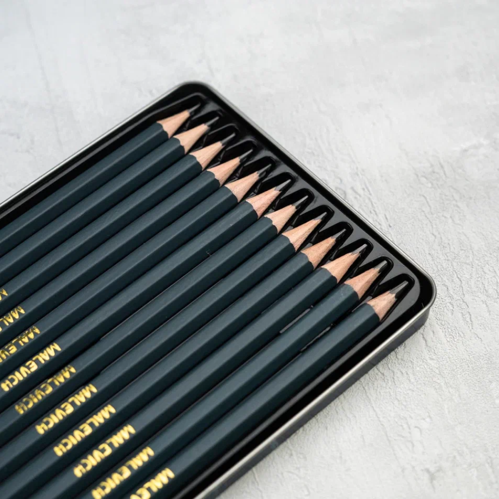 Карандаш чернографитный "Малевичъ", 12 шт, набор - 7