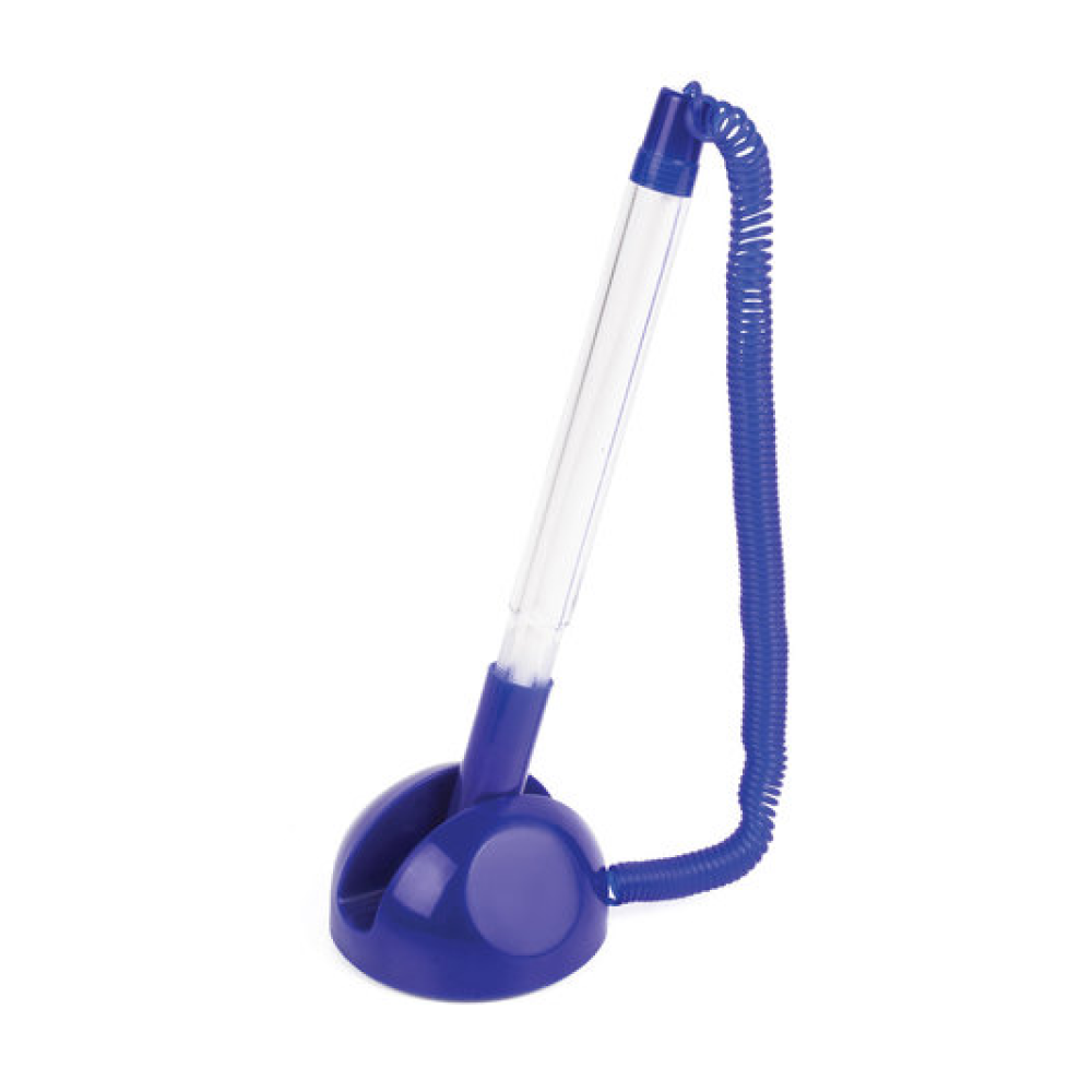 Ручка шариковая на подставке "Стенд-Пен", 0.5 мм, синий, стерж. синий